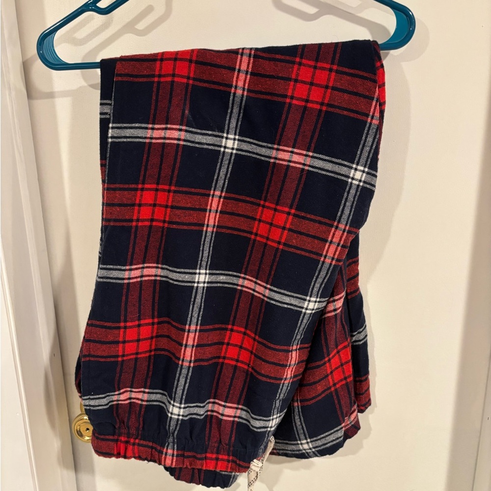 Blue and Red Plaid Pajama Set